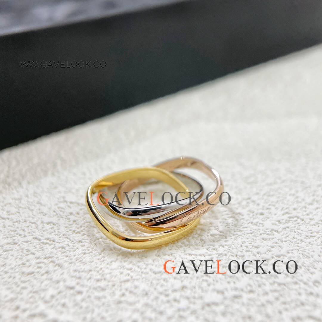 New AAA Replica Cartier Trinity Ring Square Ring